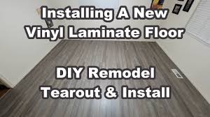 installing new vinyl laminate floor