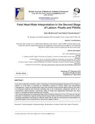 Pdf Fetal Heart Rate Interpretation In The Second Stage Of
