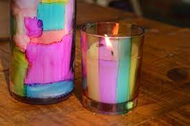 Stained Glass Candle Holders Easter Mad