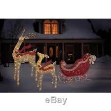 Northlight set of 3 white glittered doe, fawn and reindeer lighted christmas outdoor decoration. Gold Reindeer Outdoor Novocom Top