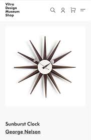 George Nelson Vitra Sunburst Wall Clock