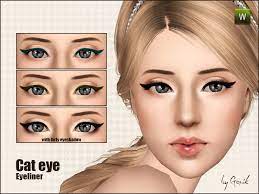 the sims resource cat eye eyeliner