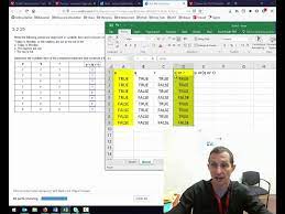 using excel to create truth tables