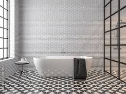 scandinavian loft style bathroom 3d