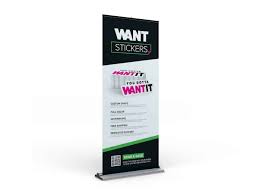 retractable banner stands want stickers