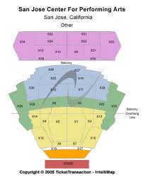 San Jose Center For The Performing Arts Seating Chart Best