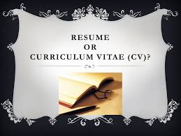 Resume Or Curriculum Vitae Cv Whats The Difference Between A