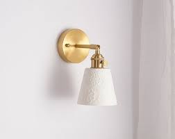 Ceramic Wall Sconce Art Deco Lamp Mid