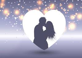 Image result for lovers cuddling silhouette