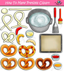 how to make pretzels clipart