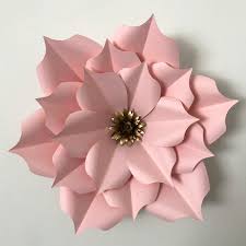 It took a pair of scissors, a tiny bit of glue and about the length of a tv show to create about 4 of these beauties. Giant Paper Flowers Template Pdf Blog Wall Decor