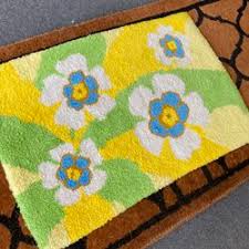 mid century modern flower power rug