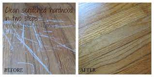 clean scratches on hardwood floors