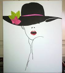 Résultat de recherche d'images pour "peinture femme au chapeau"