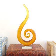 Vintage Murano Glass Sculpture Swirl