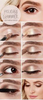 holiday shimmer eye makeup tutorial