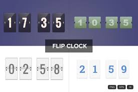 Flip Clock Sponsored Number Style Scoreboard Countdown