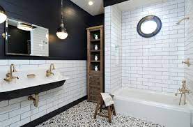 black and white bathroom design beauty