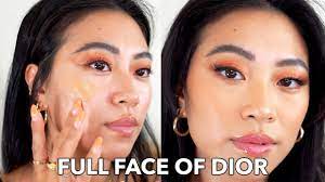 full face of dior makeup first