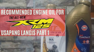 xrm 125 fi recommended engine oil