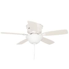 Hunter Low Profile 48 In Indoor White Ceiling Fan With Light Kit