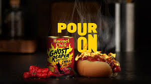 the makers of hormel chili turn up the