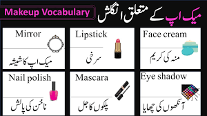 makeup and cosmetics voary words