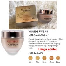 jual ultima ii wonderwear cream