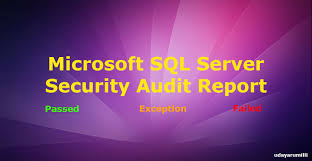 sql server security audit report