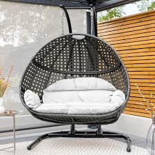 harrier double hanging egg chair 2