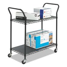 safco wire utility cart metal 2