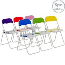 Shop for folding desk chair online at target. Harbour Housewares Padded Folding Desk Chairs Blue Green Pink Purple Red For Sale Online Ebay