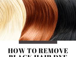 how to remove black hair dye bellatory