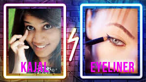 difference between kajal and eyeliner
