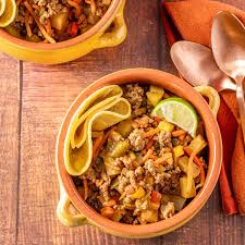 mexican picadillo with hatch chile