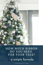 how to put ribbon on a christmas tree
