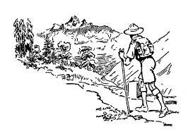 Color in this picture of hikers hiking a nature trail and others with our library of online coloring pages. Hiking Coloring Pages