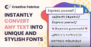 fancy text font generator design