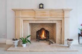 Winter With A Natural Stone Fireplace