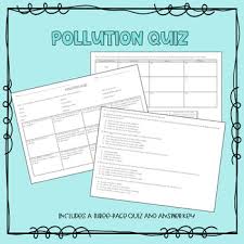 Have fun making trivia questions about swimming and swimmers. Pollution Quiz Worksheets Teaching Resources Tpt