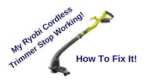 how to fix ryobi cordless 18v trimmer