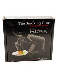 the smoking gun with wood chips