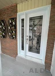 White Front Door With Panelled