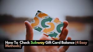 subway gift card balance