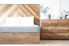 Rustic Chevron Stow Bed Storage Bed