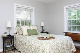 neutral blue and green bedroom reveal