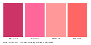 Pink And Peach Color Scheme Pink Schemecolor Com