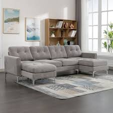 euroco u shaped sectional sofa with