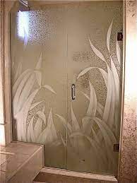 Etched Glass Door Frosted Shower Doors