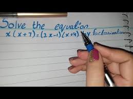 Solve The Equation X X 7 2x 1 X 4